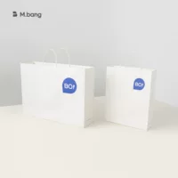 Bangxuan 2025 новая экологичная сумка для покупок, крафт-бумажный пакет, простая упаковка для бренда