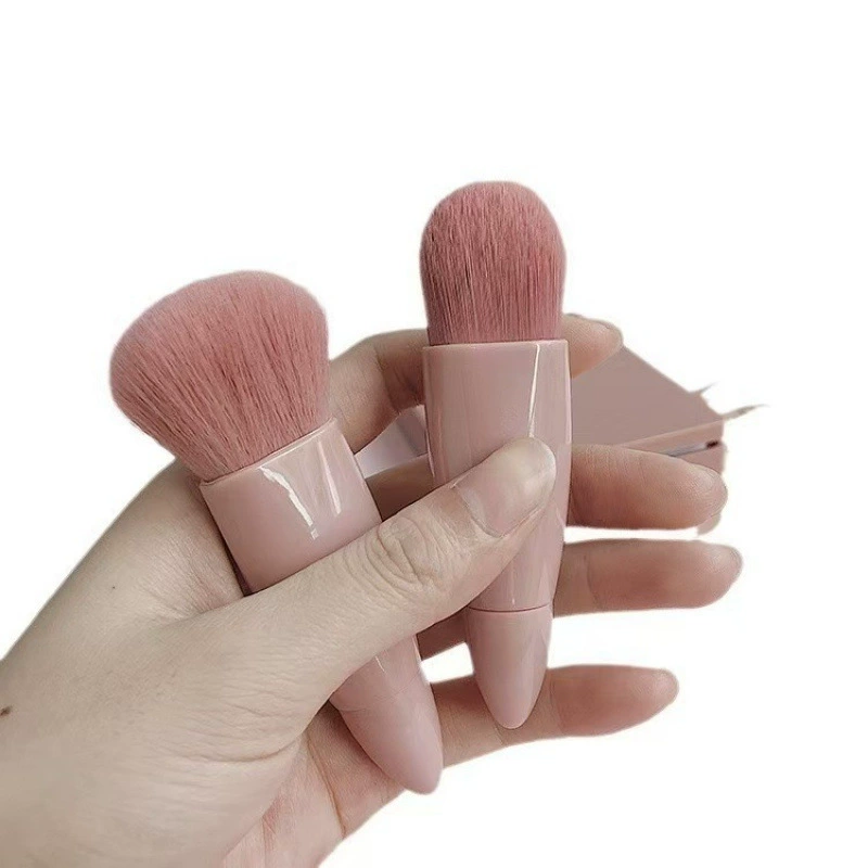 Handheld brush for traveling, universal face blush, set