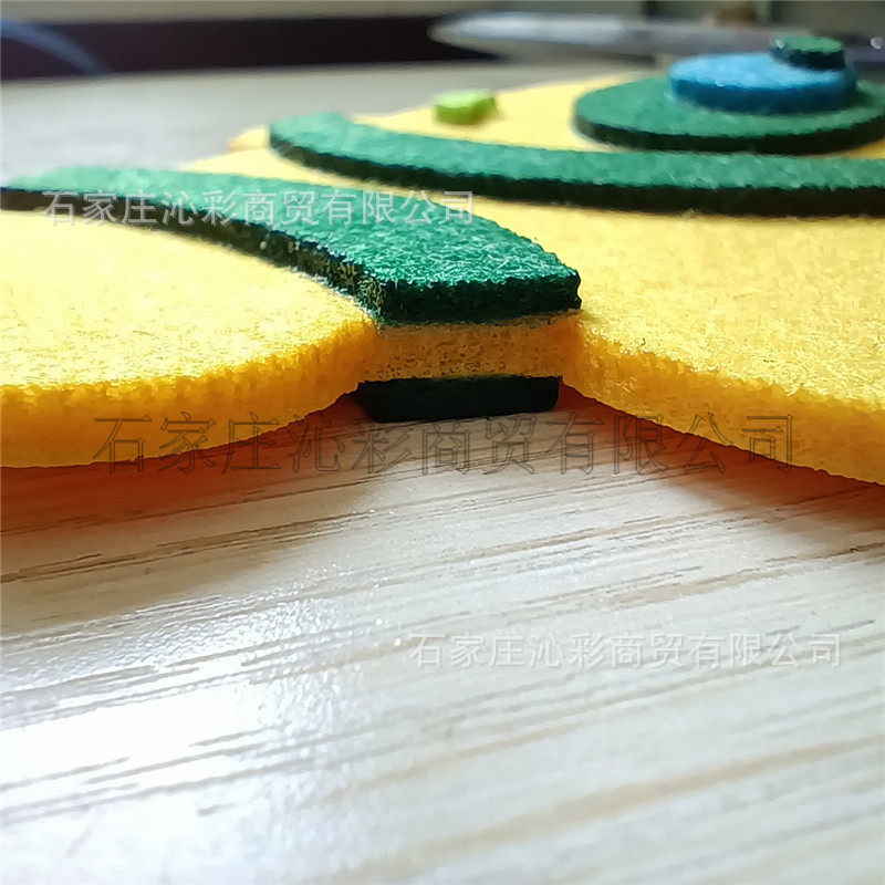 2mm彩色戟绒布 幼儿园环创用厚型无纺布毛毡 不织布非织造布材料