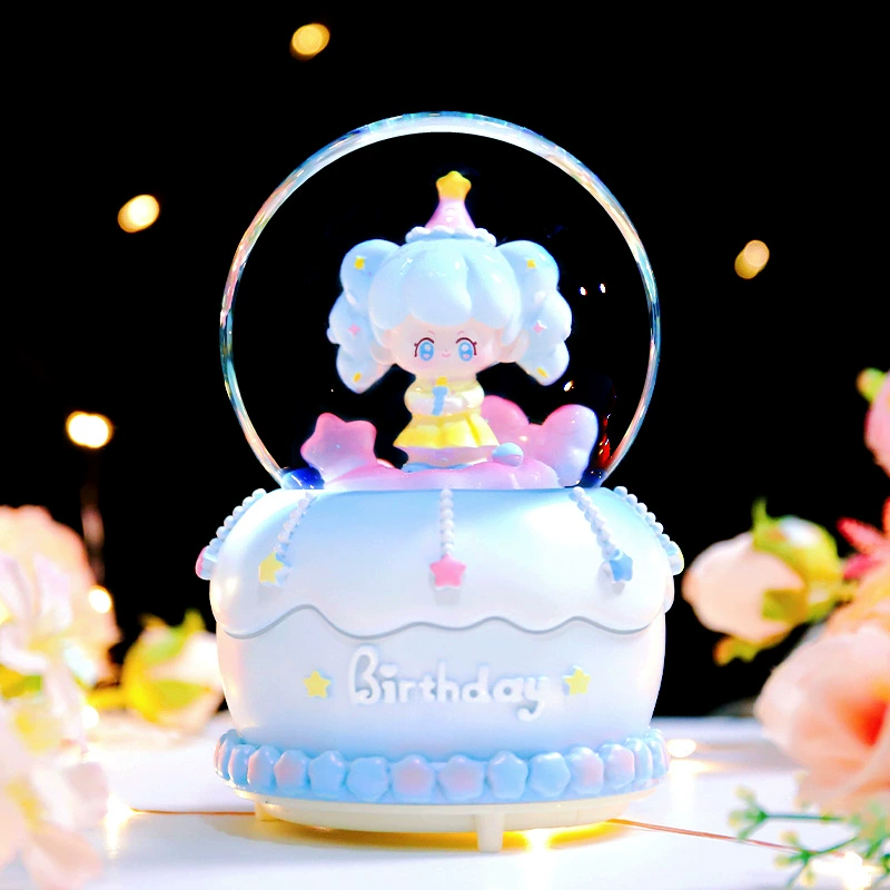 Starry sky, music box, rotating night light, new collection