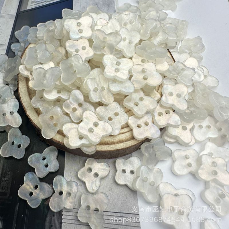 韩系奶油色纽扣盲盒混装ins风手账本装饰DIY娃衣配件串珠饰品纽扣|undefined