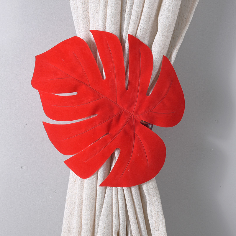 Correas para cortinas, decoración de plantas de simulación nórdica, clips para cortinas, decoración de ventanas interiores para el hogar, correas para cordones, sin perforación image 3