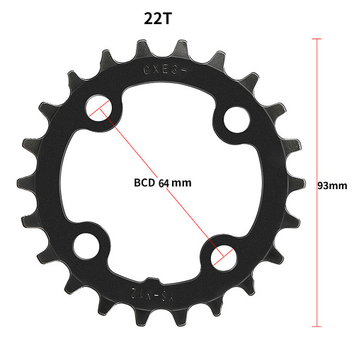 Bicycle chainring repair disc 22T/24T chainring disc chainring repair disc hollow chainring cross-border