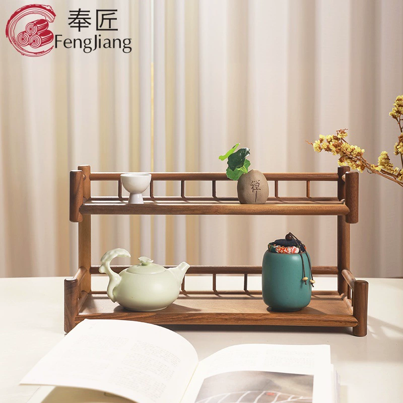 Двухслойная подставка для чайных чашек подставка для хранения чая для хранения