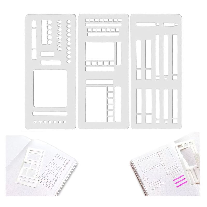 跨境亚马逊Handmade Flexible Record Template 灵活记录模板尺子|undefined
