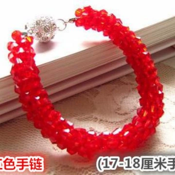 Хрустальная bracelet, милая модная чёрная бусиновая браслета для учащихся начальной школы, женский стиль, японский и корейский, корейский стиль, подарок на день рождения