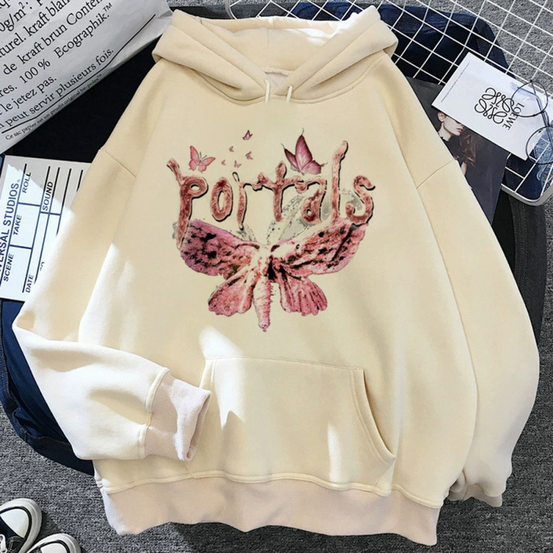 Флисовая толстовка с графикой (Melanie Martinez), свободный крой, капюшон, размеры S–XXXL