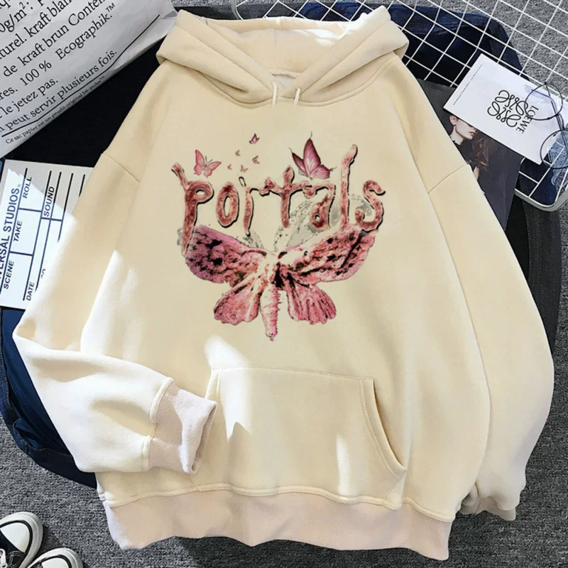 Флисовая толстовка с графикой (Melanie Martinez), свободный крой, капюшон, размеры S–XXXL