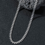 萌芽不锈钢毛衣链男款项链批发潮流时尚百搭男士钛钢饰品简约颈链