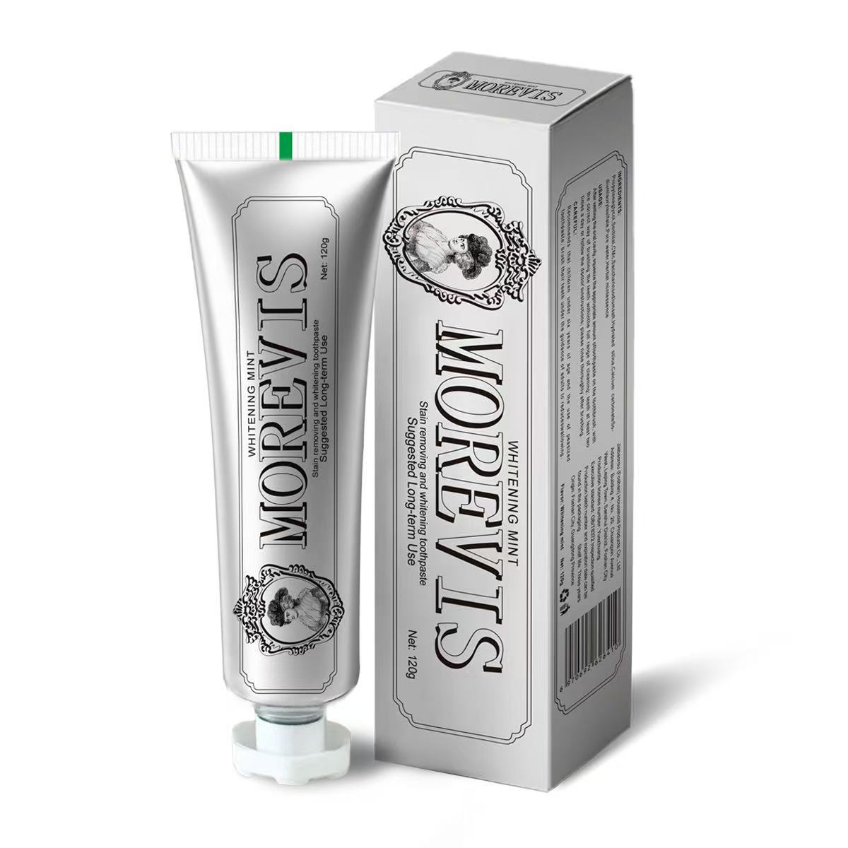 Transfronterizos Inglés pasta de dientes anti-caries fresca protector de encías plata 120g pasta de dientes menta fábrica al por mayor image 6
