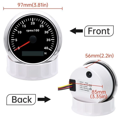 tachometer for marine and automotive