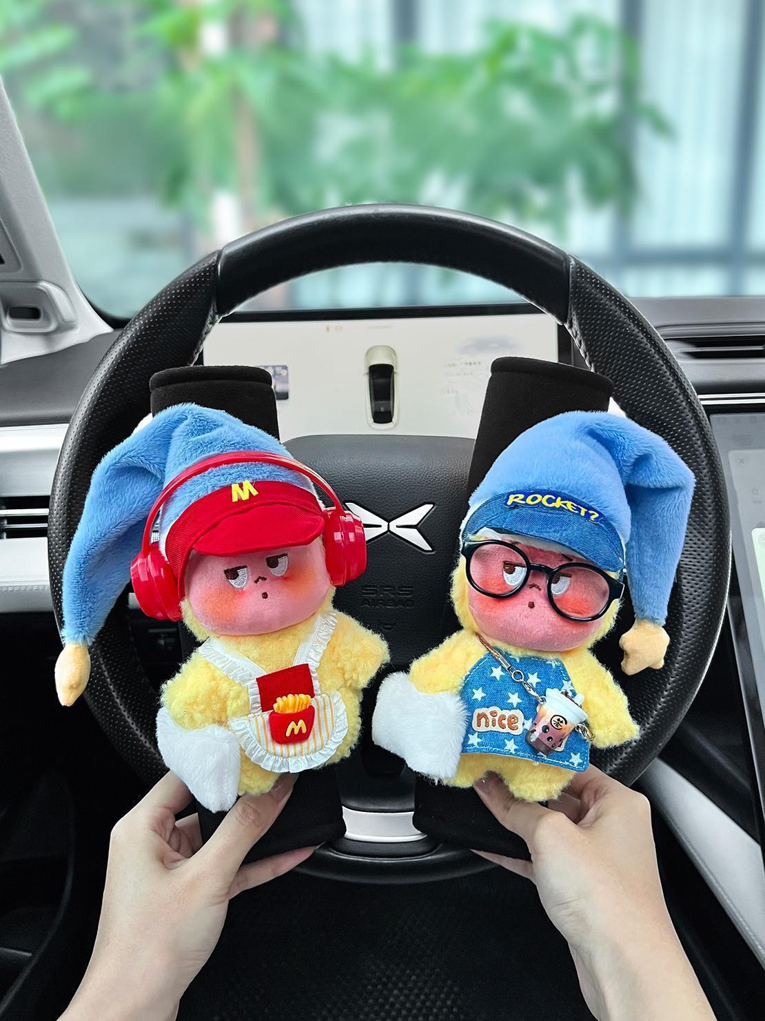 Star-Themed Car Seatbelt Shoulder Pads Protective Covers, Anti-Wear Clothing, a Pair for Couples, Creative and Cute Decoration for Girls