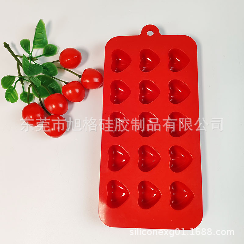 15格爱心硅胶模