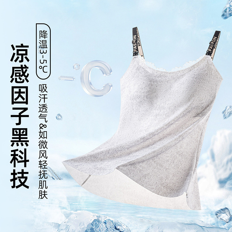 ブラジャーなしで着用できるマタニティ授乳キャミソール、授乳用マタニティウェア、胸パッド付きの特別な下着、涼しく薄い|undefined