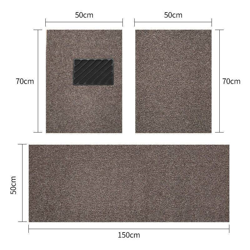 Suitable for universal car floor mats, can be freely cut to fit the driver and passenger seats, easy to clean, waterproof and wear-resistant carpet