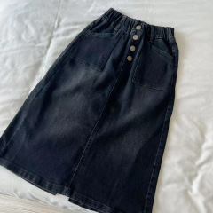 女童半身裙春秋款2023新款兒童秋季一步裙中大童時髦洋氣牛仔裙潮