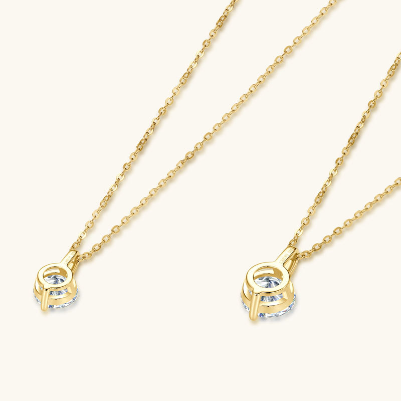 单钻莫桑石项链吊坠批发女