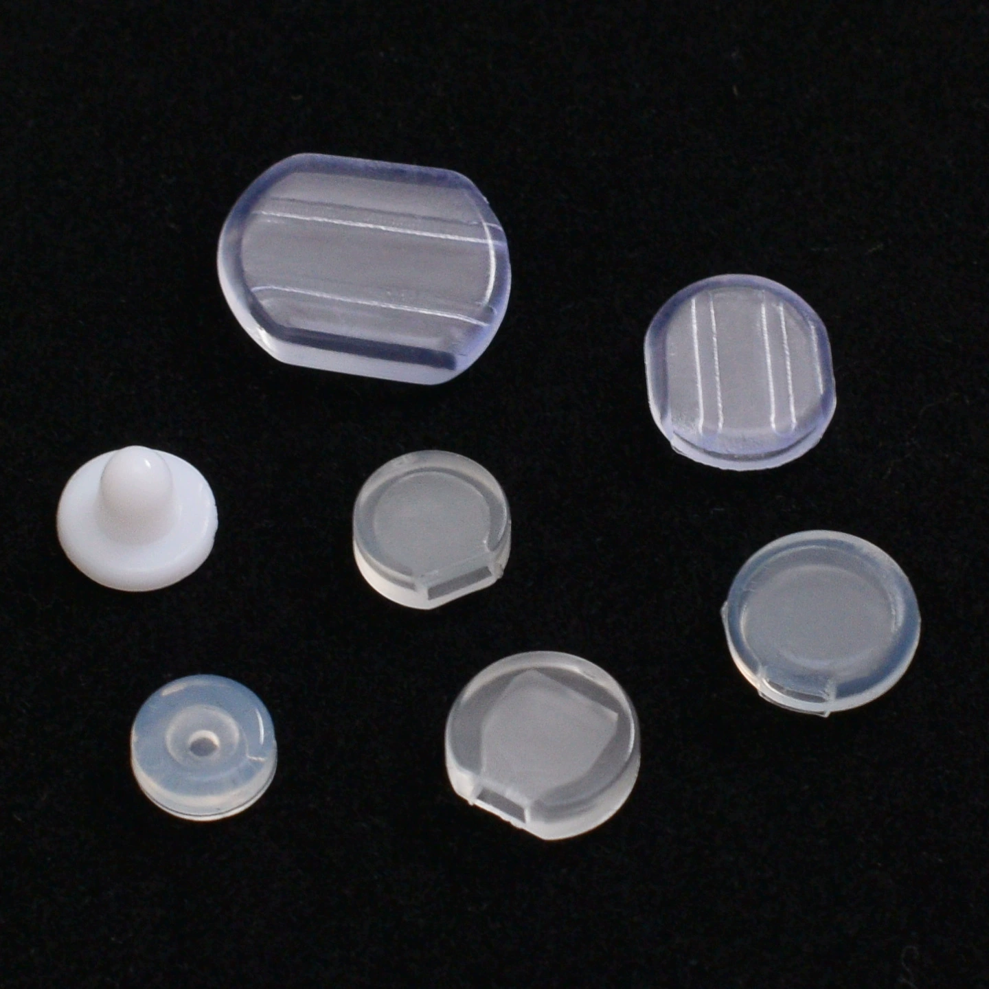 Комары для комаров Ушные вкладыши Силиконовые прозрачные противоболезненные коврики diy серьги ювелирные аксессуары Ушные зажимы мягкие коврики