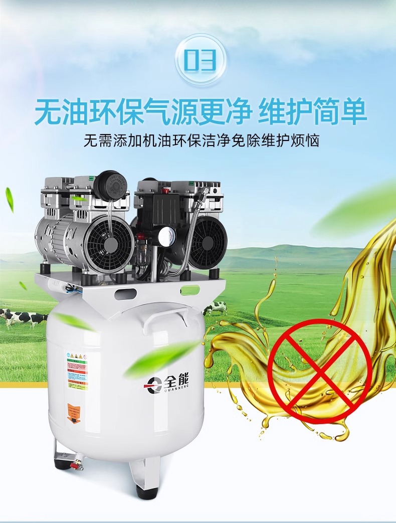 Ruiyan Dental Special Oil-free Silent 220V Medical Clinic Atomization Air Compressor Laboratory