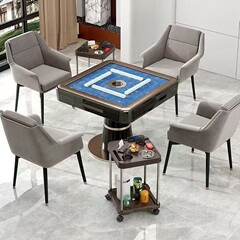麻将机高档茶几棋牌室茶水架麻将桌角旁边小茶几水杯架多用烟灰缸
