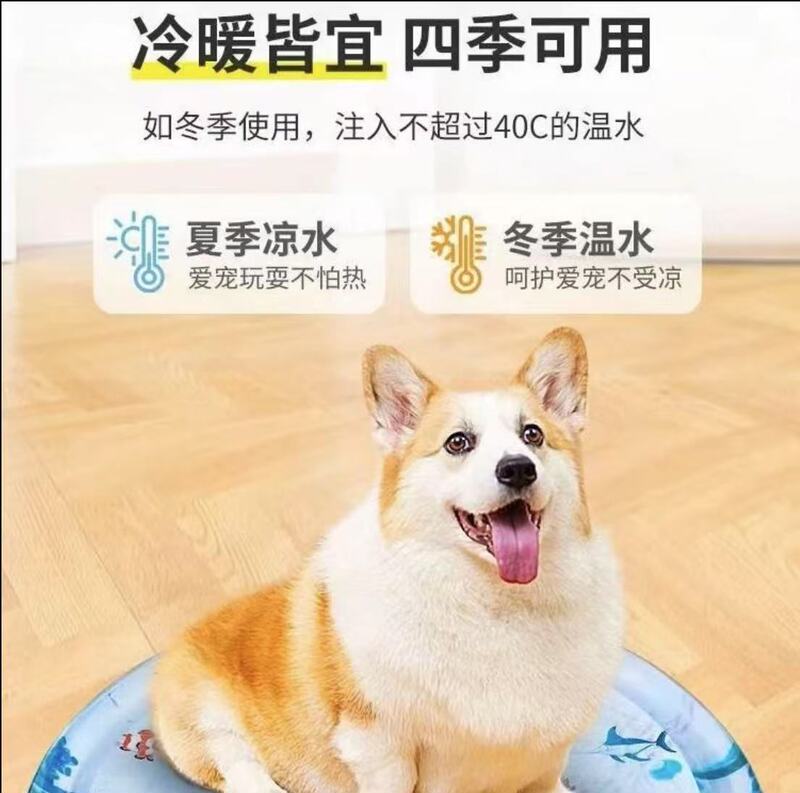 Cross-Border New Pet Ice Pad Summer Cat Water Pad Large Size Summer Cooling Water Bed Inflatable Water Pad