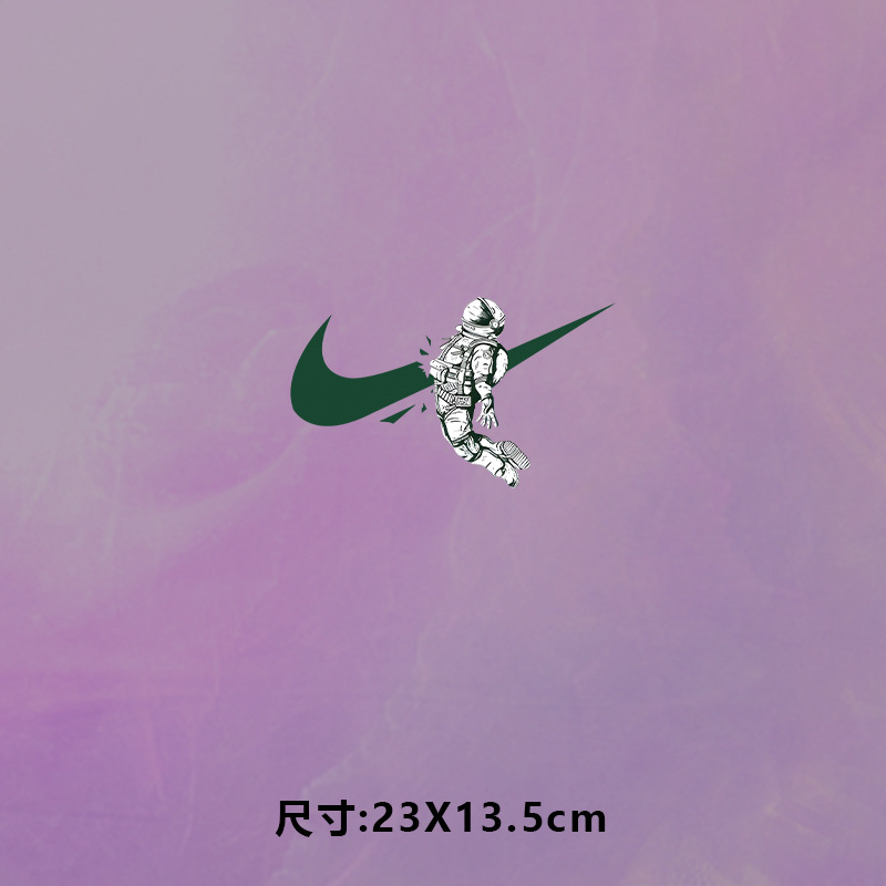 高级烫画图案新款时尚碎勾宇航员烫画贴印花衣服热转印白墨烫画