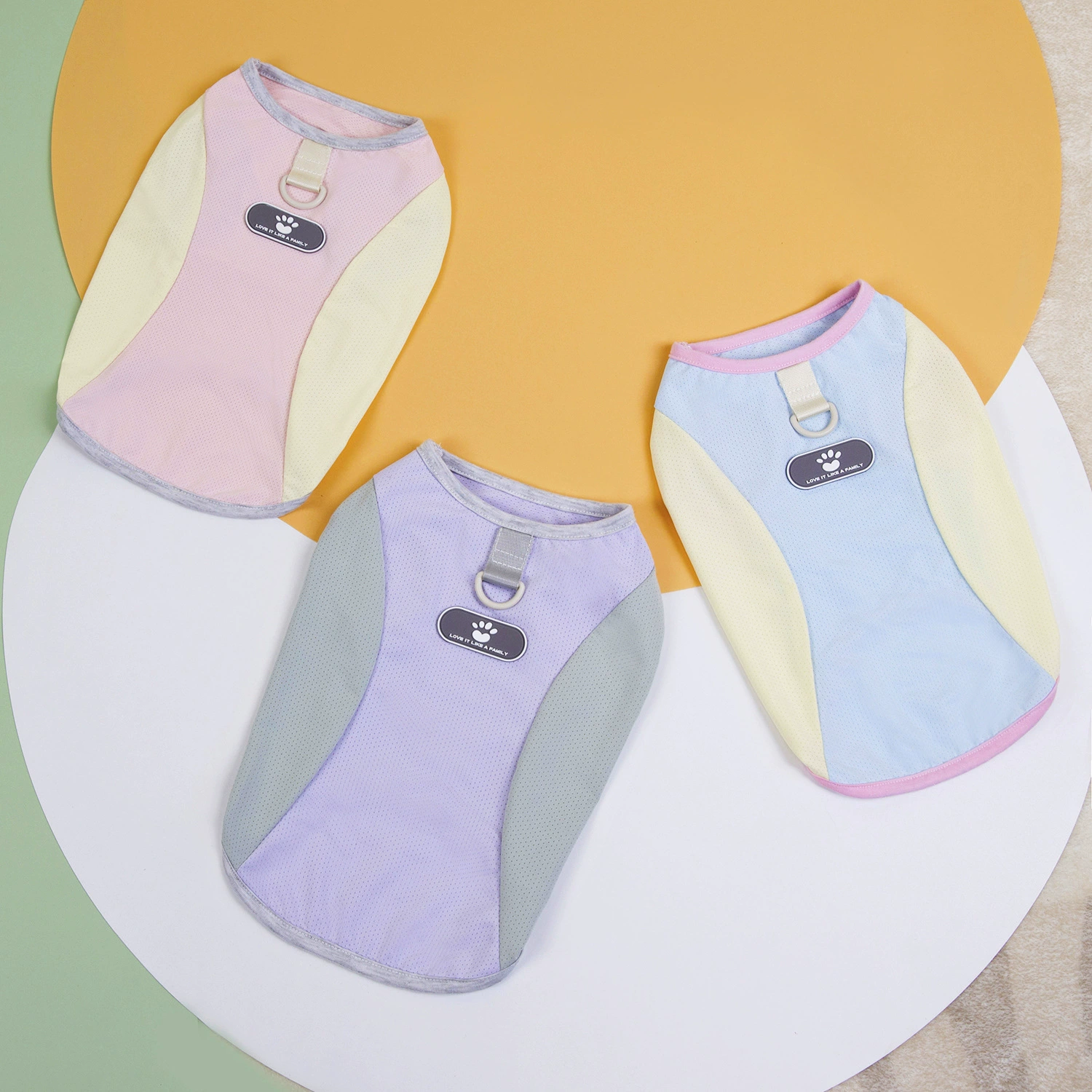 Одежда для домашних животных Новый костюм для собак Одежда для домашних животных весной и летом тонкий 25 матовый жилет со льдом