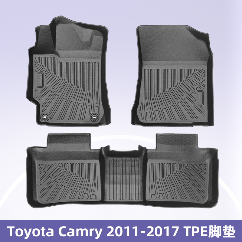 Aplicable a Toyota Camry 2007 - 2011 TPE pie cojín 3D todo el tiempo material cojín del maletero