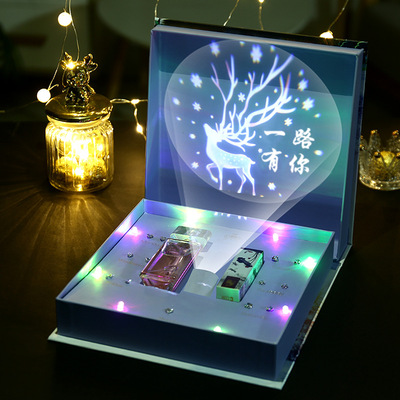 s925 One week Ear Studs suit Gift box Projection birthday gift practical originality Valentine's Day gift girl student