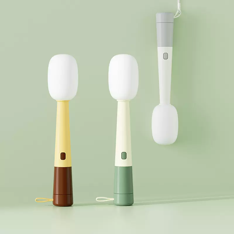 麦克风造型杯刷洗杯子工具水杯清洗多功能三合一保温杯长柄清洁刷