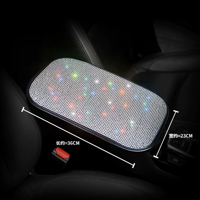 Venta al por mayor de diamante-caja de apoyabrazos del coche integrado pad universal interior caja de apoyabrazos central almohadilla protectora cubierta de los apoyabrazos engrosada almohadilla protectora