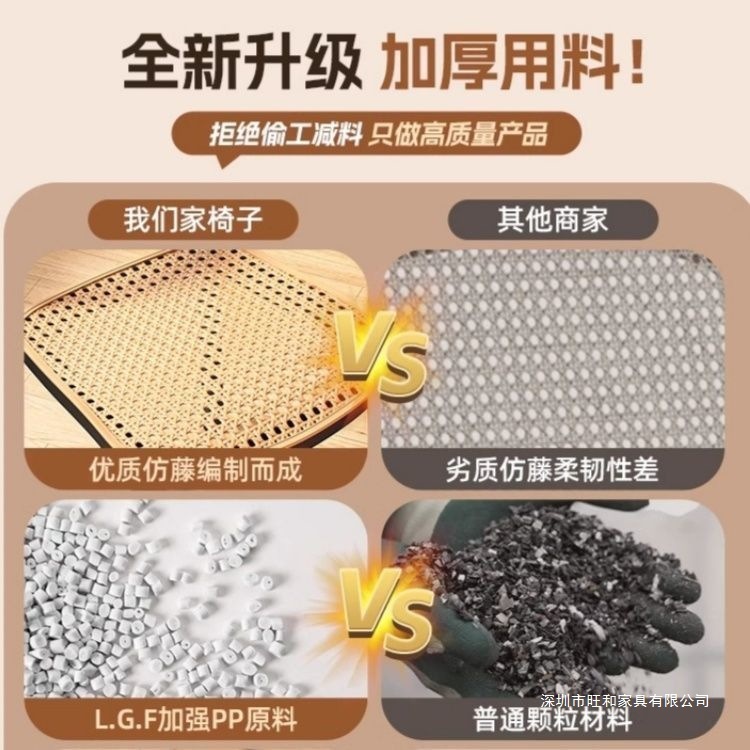 藤编椅子藤条中古藤椅靠背椅透气户外凳子家用餐椅商用餐桌椅塑料|undefined