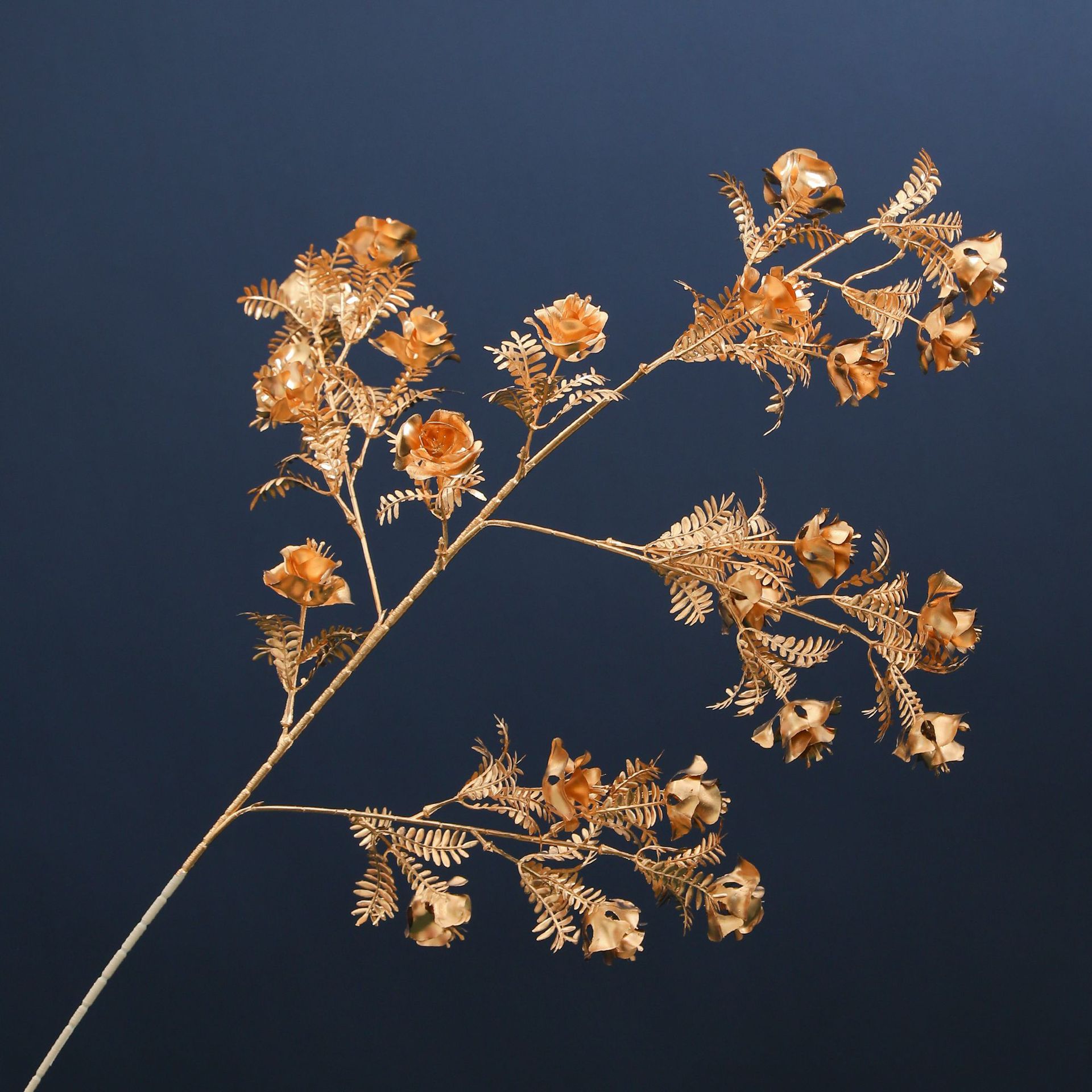 Flores de Año Nuevo de siete colores cordier oro hojas accesorios de simulación de barril de bendición yugaly Ginkgo Año Nuevo sala de estar materiales de arreglos florales