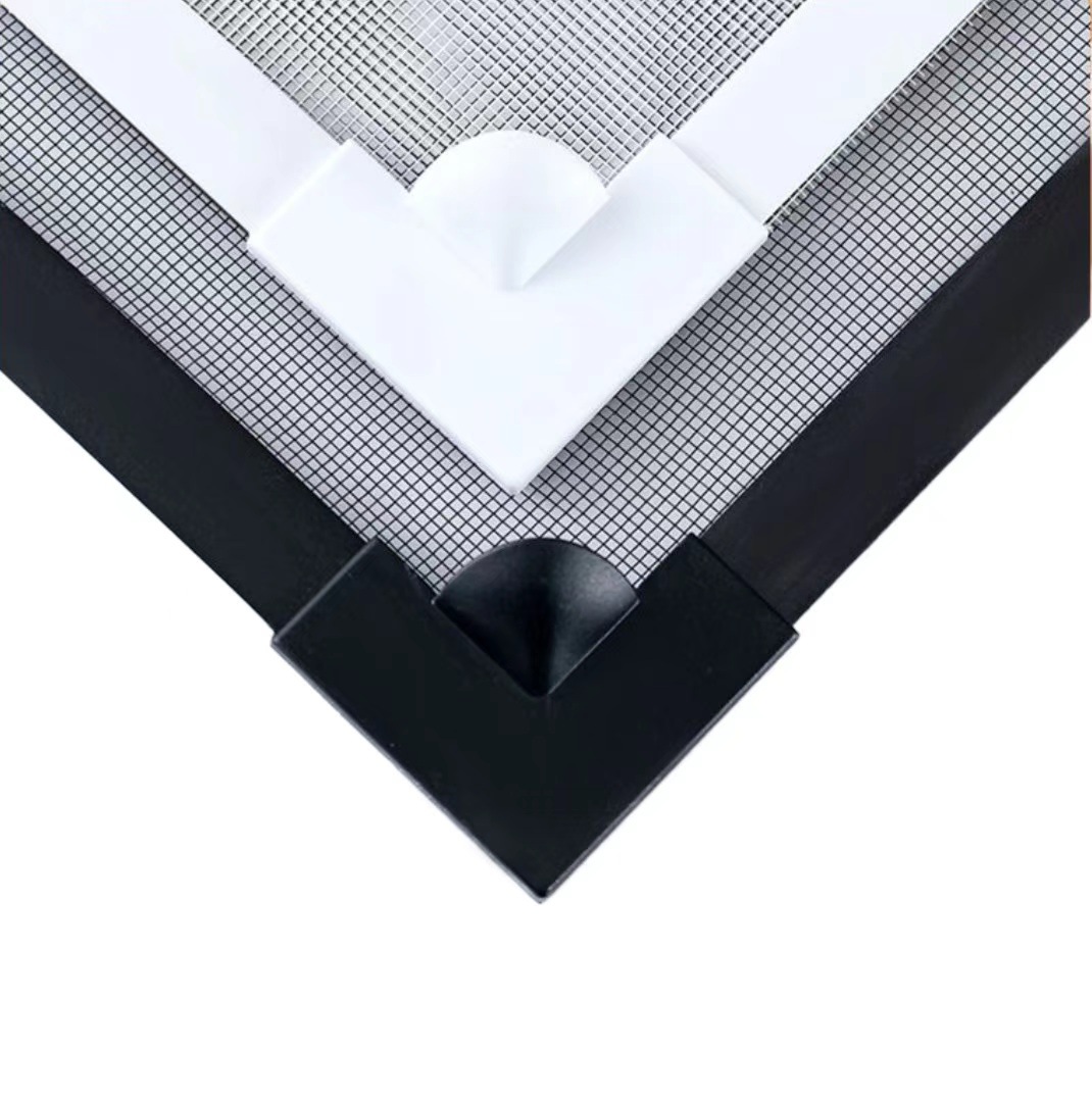 Fabricante de fuente de malla de ventana magnética autoadhesiva de malla de ventana magnética autoinstalada Velcro desmontable de malla de ventana magnética anti-mosquitos