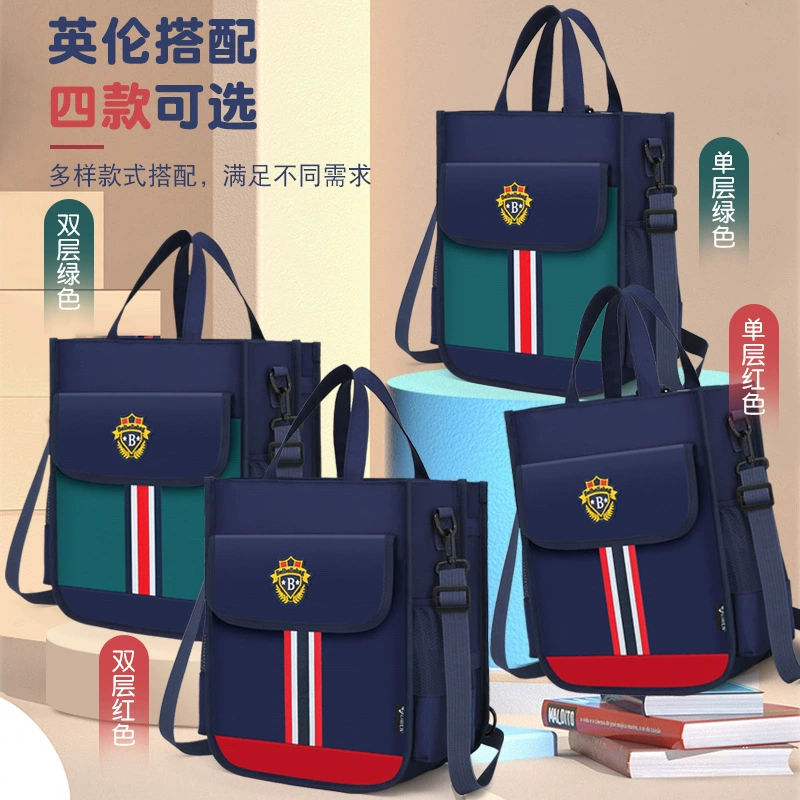 Linen bag, book bag, capacious study bag for boys, handheld backpack, for secondary school