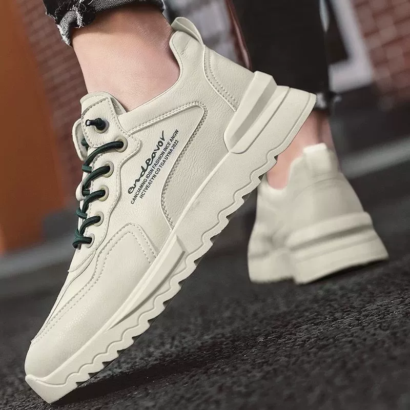 Мужские кроссовки осень 2025, новая корейская модель, модные, дышащие, спортивные, повседневные, универсальные, с эффектом увеличения роста, в стиле "dad shoes"