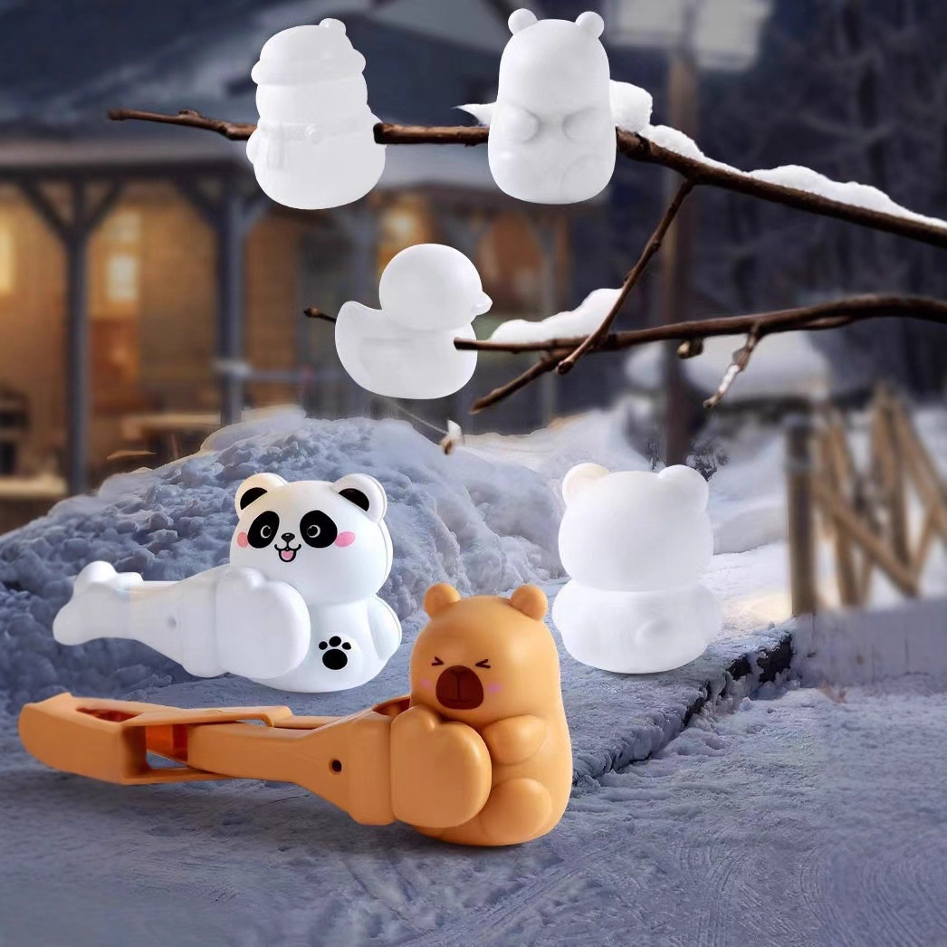 雪球夹玩具儿童玩雪工具夹子打雪仗夹雪神器小鸭子冬天堆雪人装备