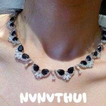 ˹���m���{�ʹ�ˮ�Ό�ʯ�� �Ŷ��� �18K�� ��{�I���ʯ��ָ