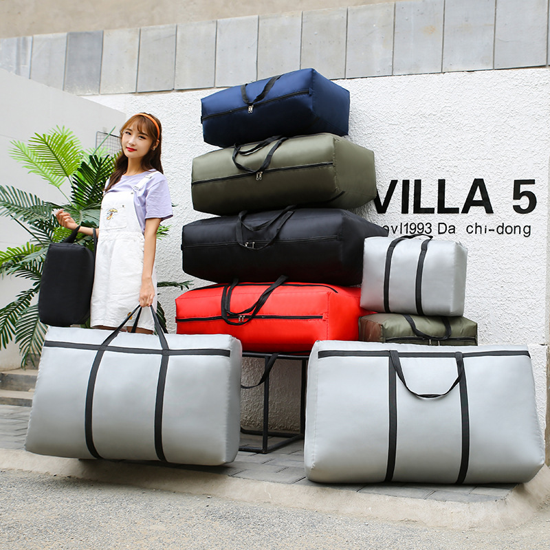 Packing bag moving bag large capacity wholesale thick waterproof moving clothes storage bag Oxford cloth luggage bag Packing bag moving bag large capacity wholesale thick waterproof moving clothes storage bag Oxford cloth luggage bag