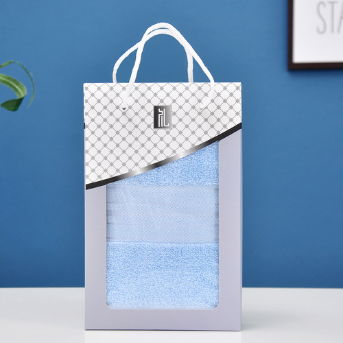 Practical Gift Packaging Cotton Towel Set, Thick and Soft Corporate Handout Gift Towel Set, 100% Cotton Wholesale