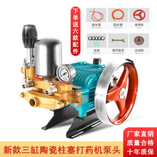 厂家直销 三缸柱塞泵皮带款可配电机汽油机柴油机 农业喷雾器