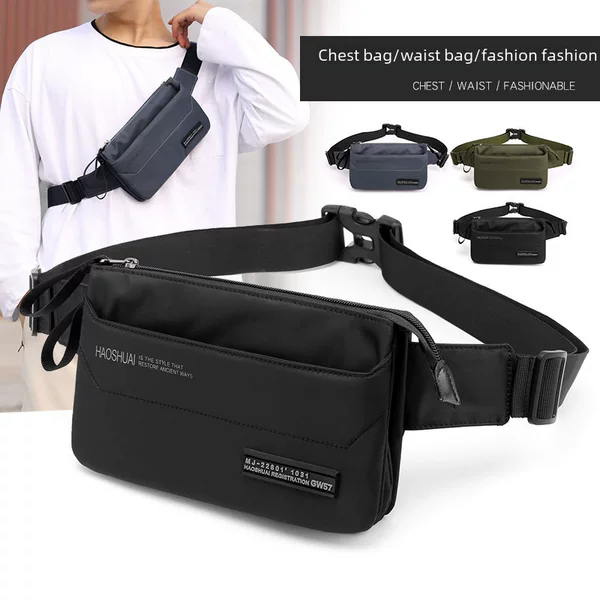 Factory direct new outdoor sports personal waist bag trend men's chest bag messenger bag multi-functional storage bag