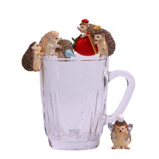 Hedgehog Hand-made Small Fresh Landscaping Doll Seaweed Ball Cup Edge Cartoon Creative Desktop Small Doll