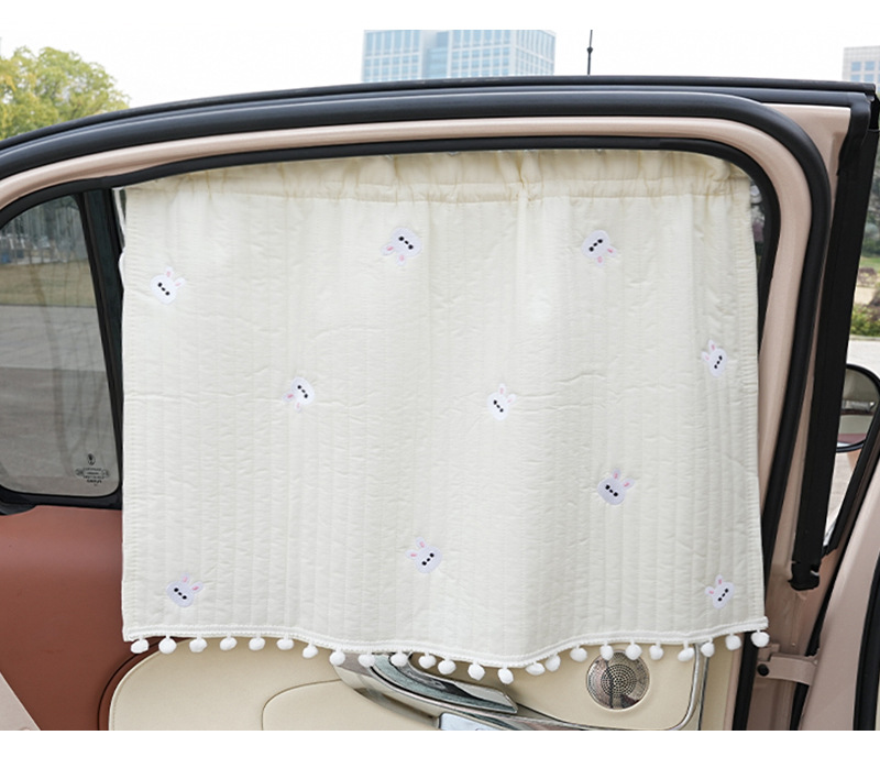 Car sunshade side curtain cartoon car sun protection and heat insulation sunshade cute suction cup car curtain sunshade