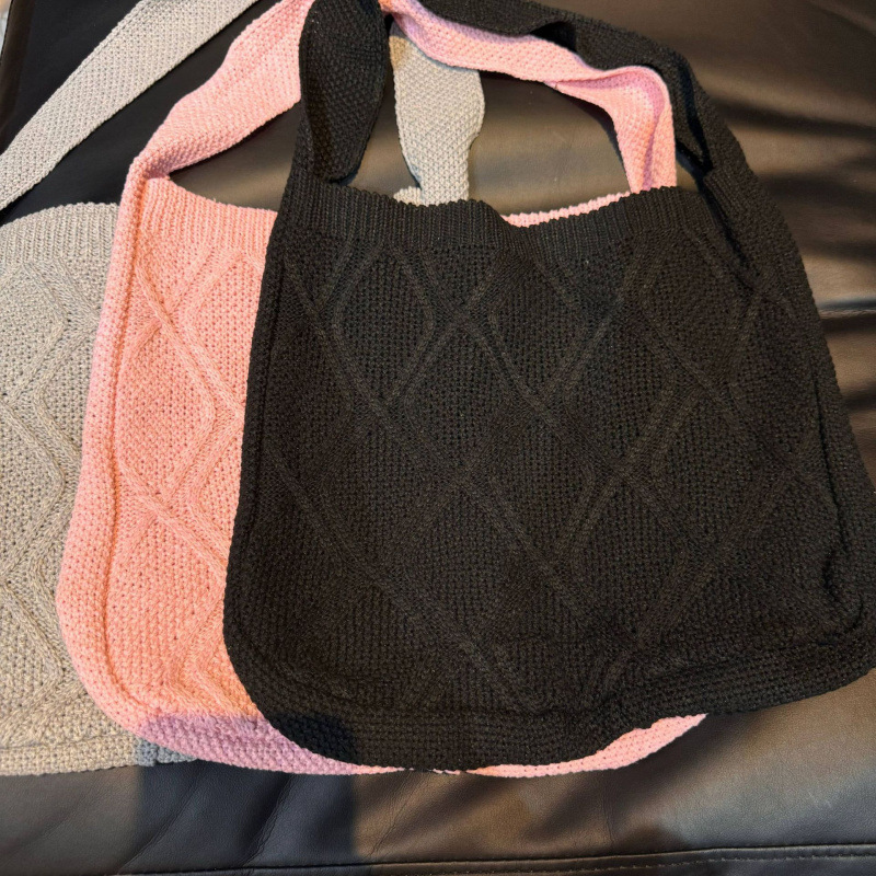 Nuevo bolso de punto 2025 bolso de punto sólido bolso tote bolso de torsión bolso retro bolso de mujer bolso de punto de marea bolso de punto bolso de punto image 11