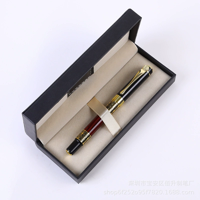 Ретро метал pen rollerball, древесный узор, винтажные наборы подарков и коробки, легкий 0,102 кг