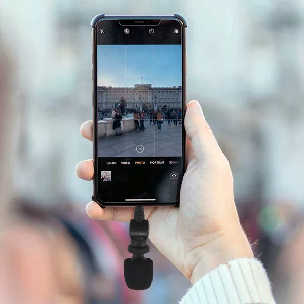 Telefone móvel, microfone pequeno para transmissão ao vivo