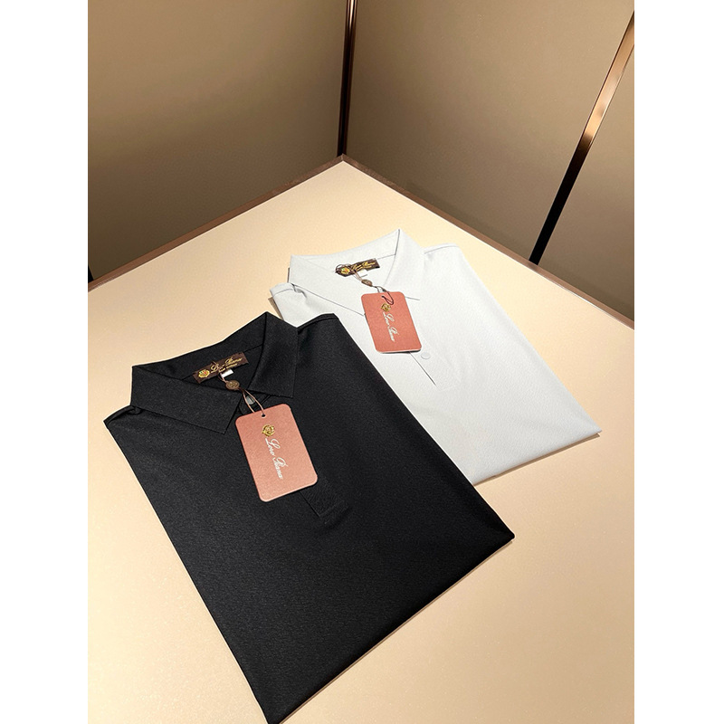 イタリアの古風なメンズウェア、春夏用ストレッチスパンデックス素材のビジネスシャツ、Tシャツ、メンズカジュアル半袖plp|undefined