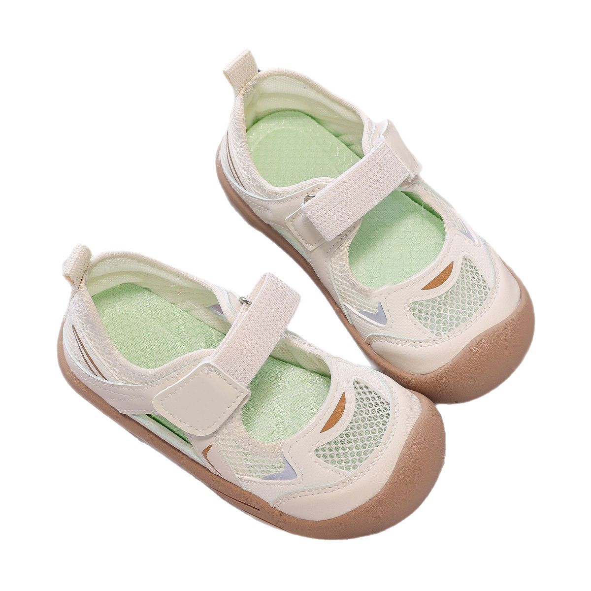 Sandálias de niñas verano 2026 nuevos zapatos casuales transpirables de malla para niños zapatos deportivos para correr zapatos para bebés image 6