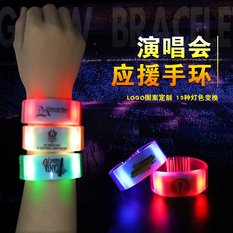 Una pequeña cantidad de en stock pulsera luminosa led15 color M palabra pulsera luminosa Concierto música Festival actividad atmósfera Accesorios